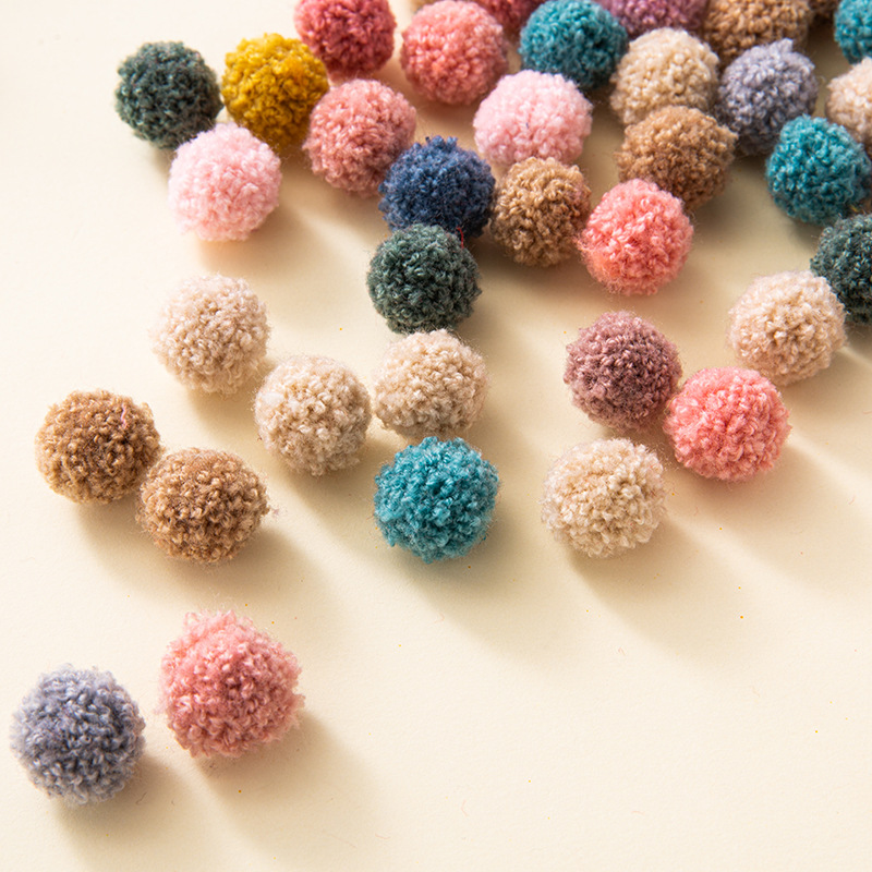 Art Craft Hat - 100 pz 15mm coreano ricci peluche
