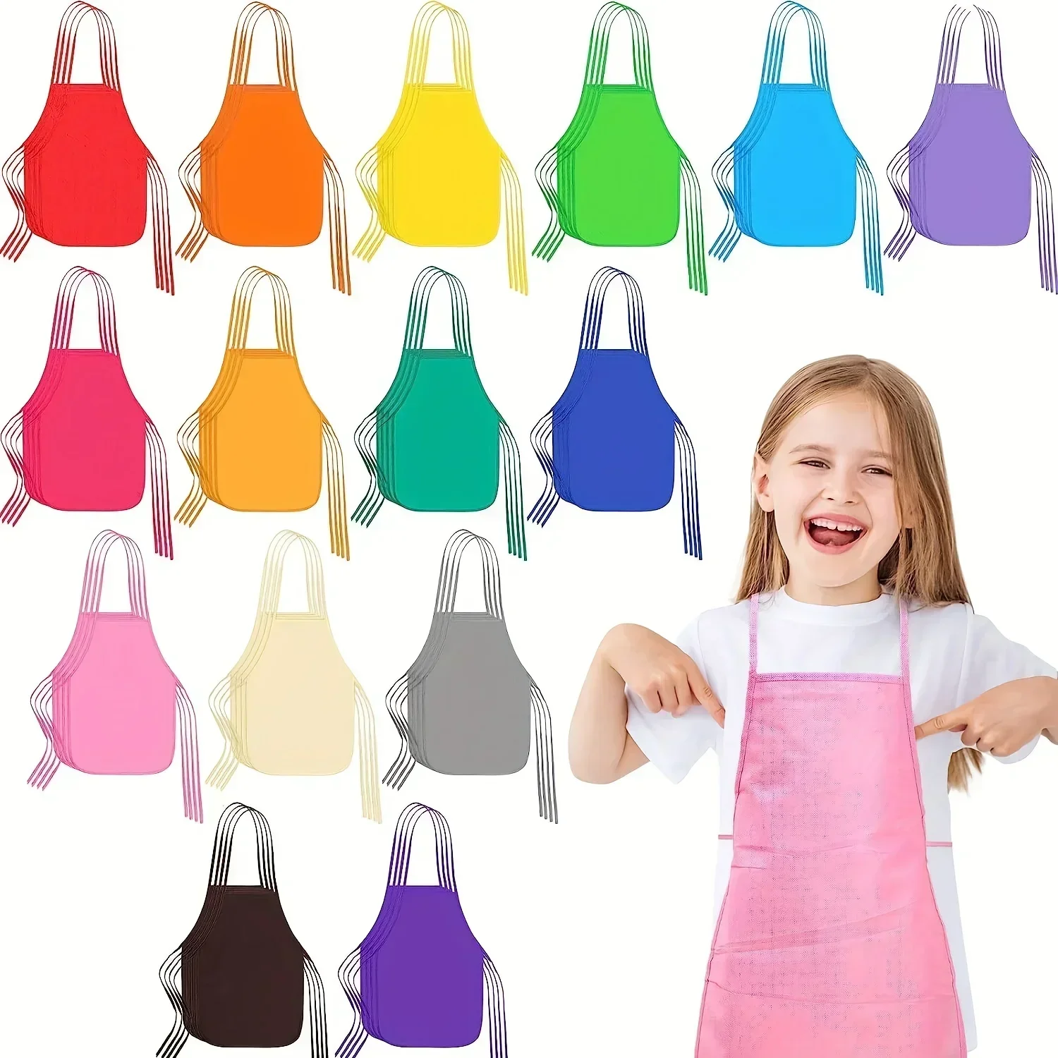 Art Craft Classes - 30 pezzi per bambini grembiule in