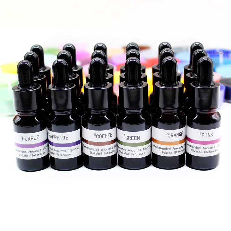 Resin Pigment Powder - Colorante Liquido per Candele 10ml, Pigmento
