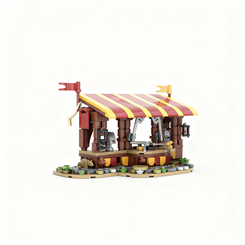 Art Craft Ideas For Christmas - 367 pezzi MOC Castello Armato Modello
