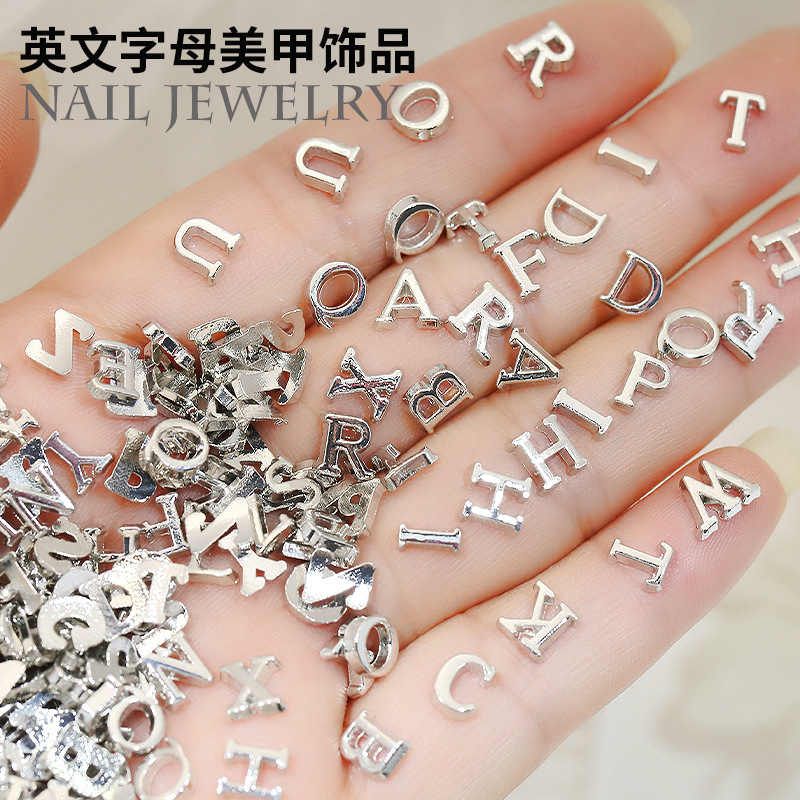 Art And Craft Letter Z - 26 Pezzi Charm per Unghie 3D