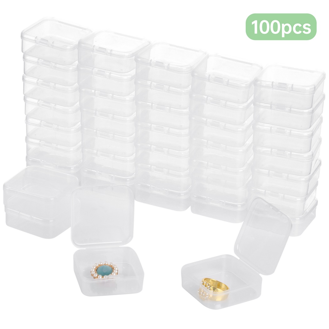 Eco Art Craft - 100 pz Perline di Plastica Contenitori