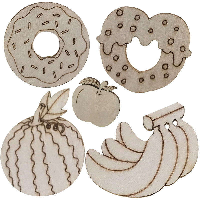 Art Craft Classes - 100 pezzi tema cibo dolce ritagli