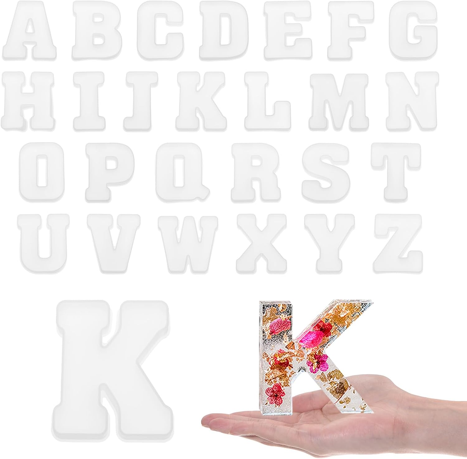 Art And Craft Letter Z - Set di 26 Stampi in Silicone