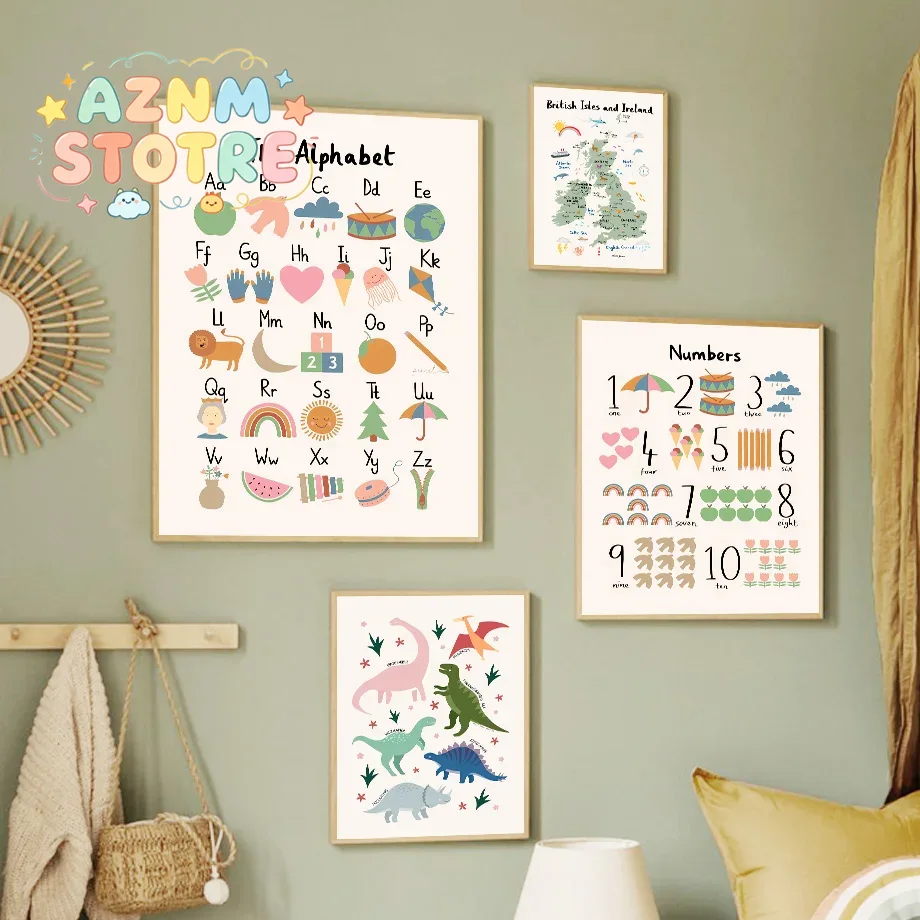 Art Craft Dinosaur - Mappa del Mondo degli Animali, Alfabeto
