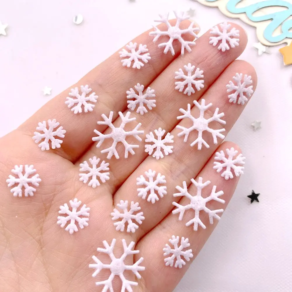 Eco Art Craft - 10mm 16mm Tessuto Bianco Di Natale