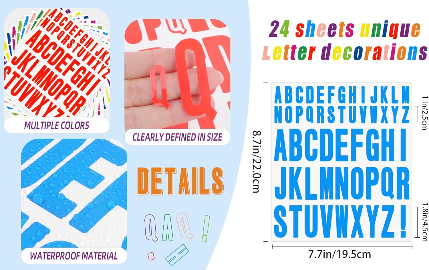 12 fogli di adesivi con letter - Art And Craft Letter Z recensione e prezzo
