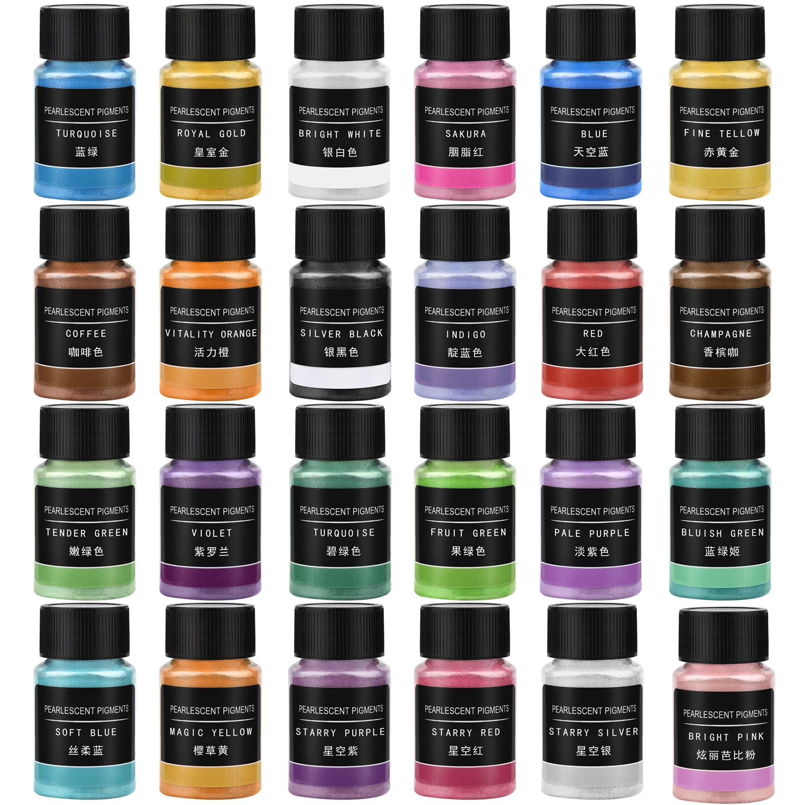 24 colori polvere perlescente  - Resin Pigment Powder recensione e prezzo