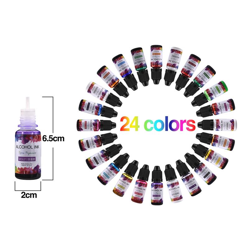 24 colori/Set 10ml resina pigm - Resin Pigment Powder recensione e prezzo