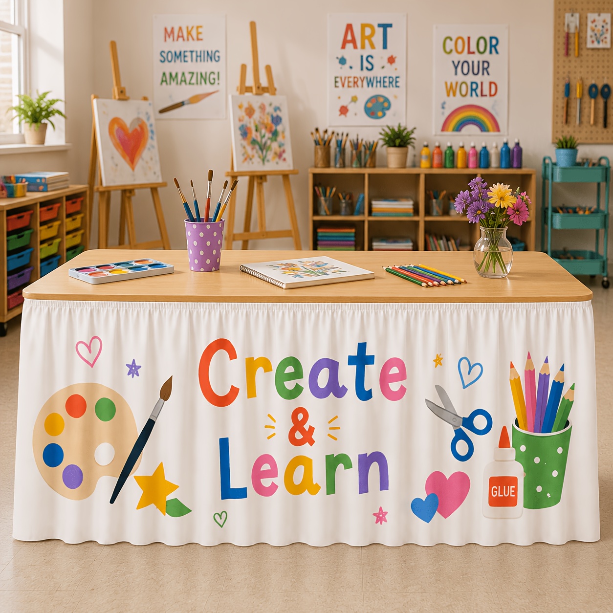 1 tovaglia con gonna per tavol - Art Craft Classes recensione e prezzo