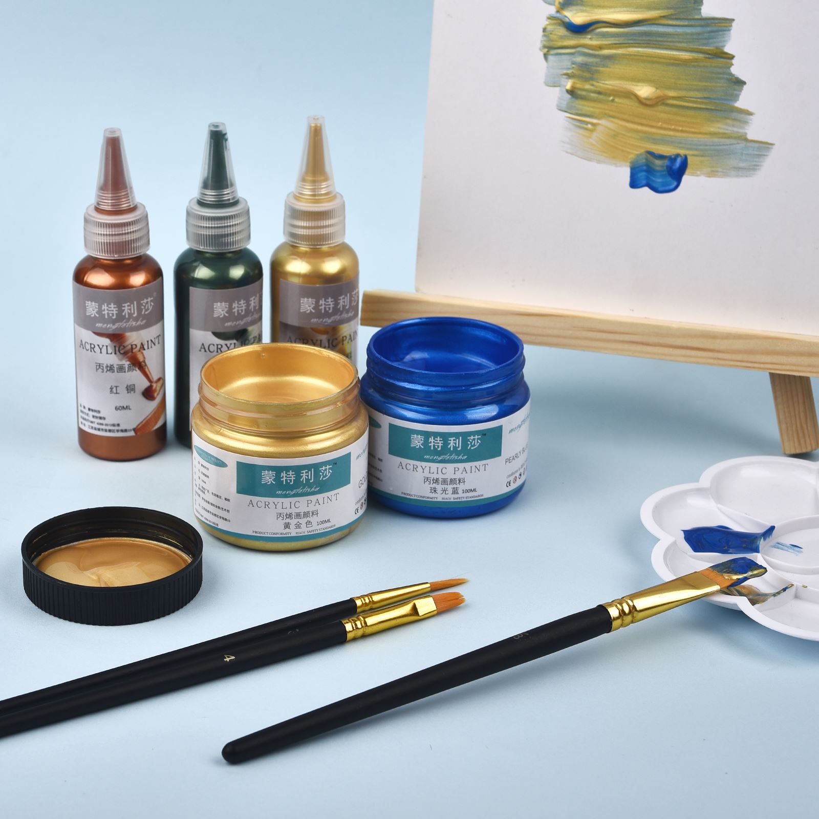 7 colori 60 ml/bottiglia Metal - Resin Pigment Powder recensione e prezzo