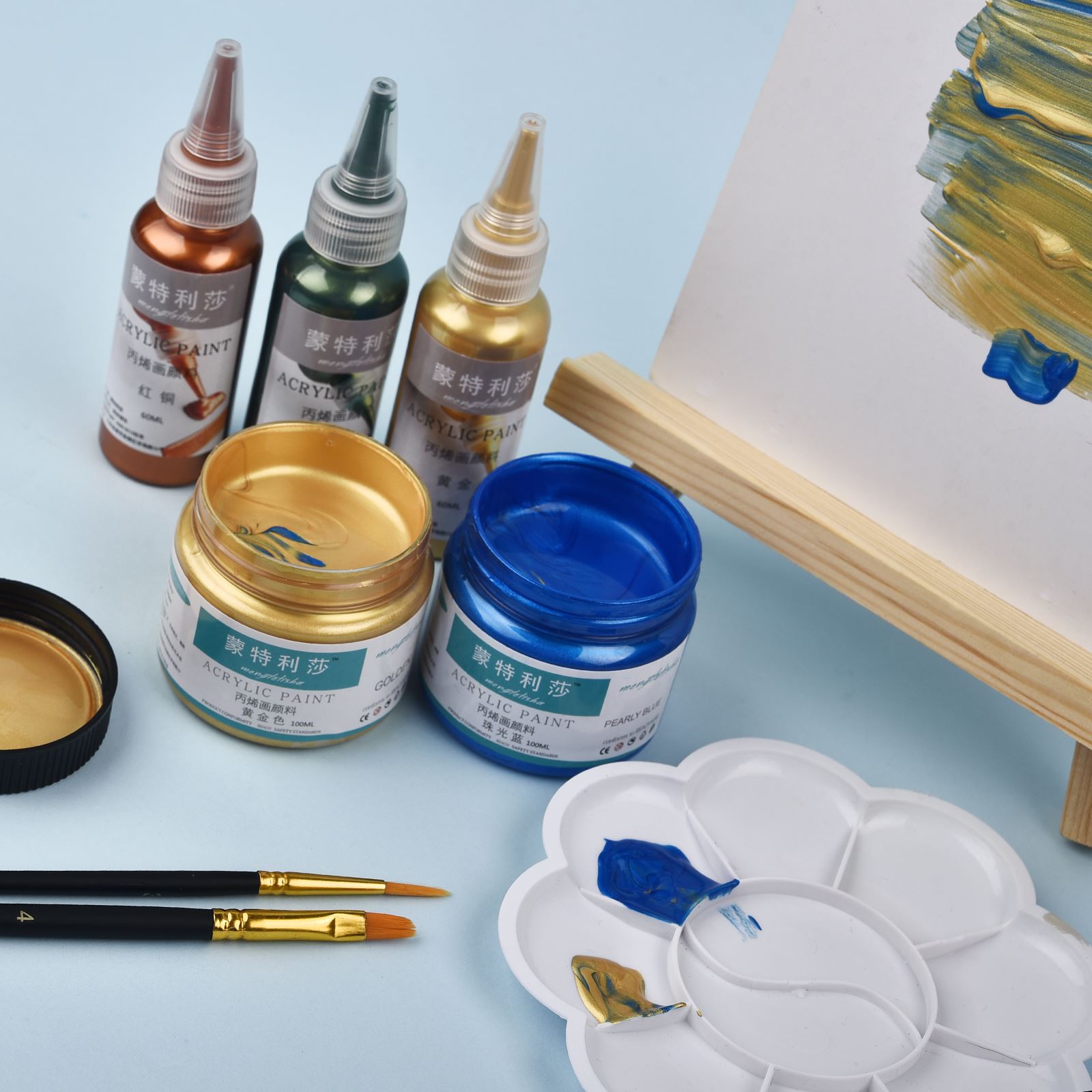 7 colori 60 ml/bottiglia Metal - Resin Pigment Powder recensione e prezzo