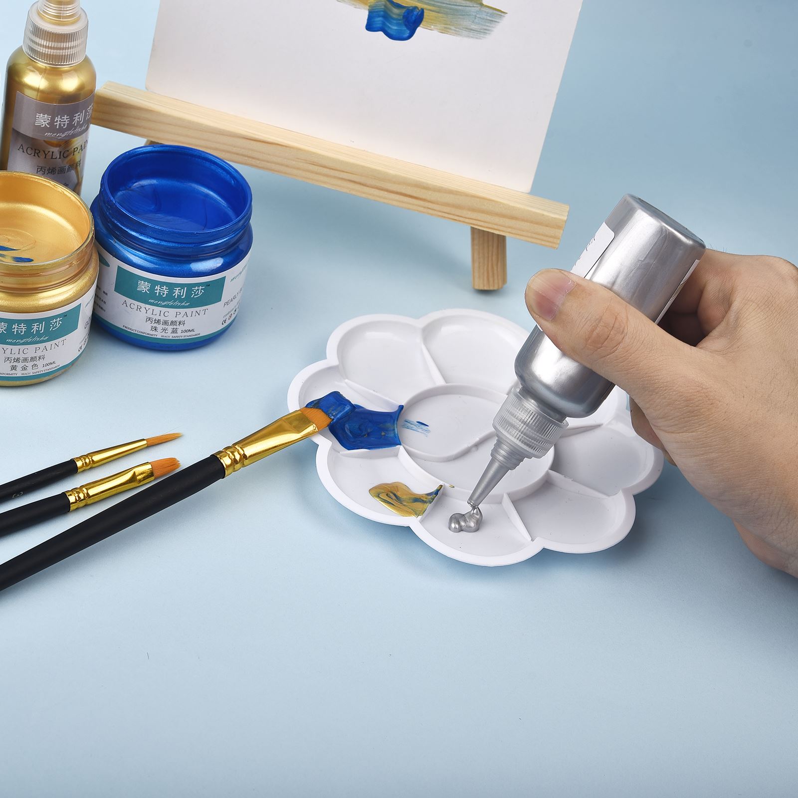 7 colori 60 ml/bottiglia Metal - Resin Pigment Powder recensione e prezzo