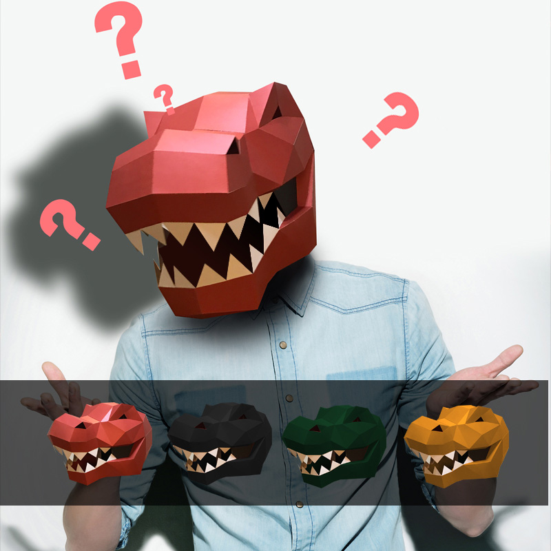 Tyrannosaurus Rex Animal Mask  - Art Craft Center recensione e prezzo