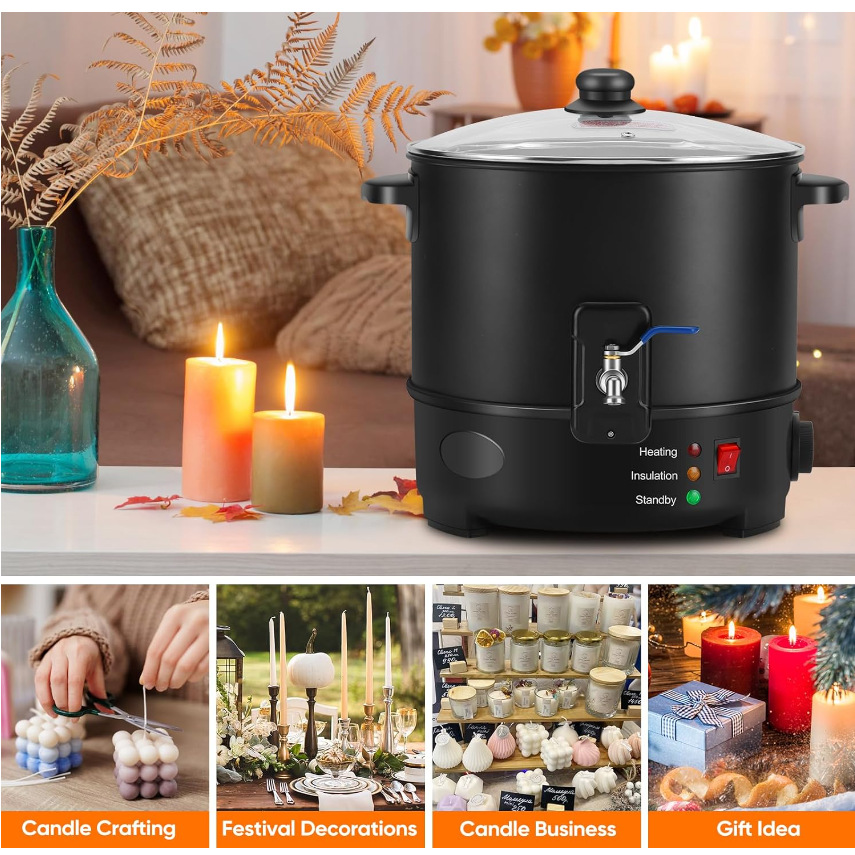 Spina UE USA Candela elettrica - Candle Making Wax recensione e prezzo