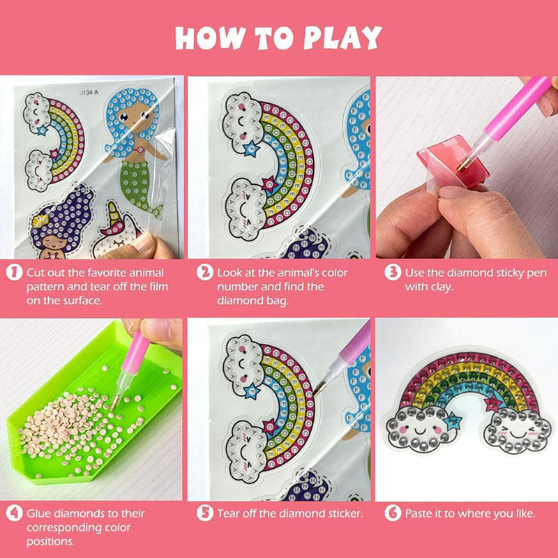 Crea adesivi con diamanti bamb - Art Craft Ideas For Kids recensione e prezzo