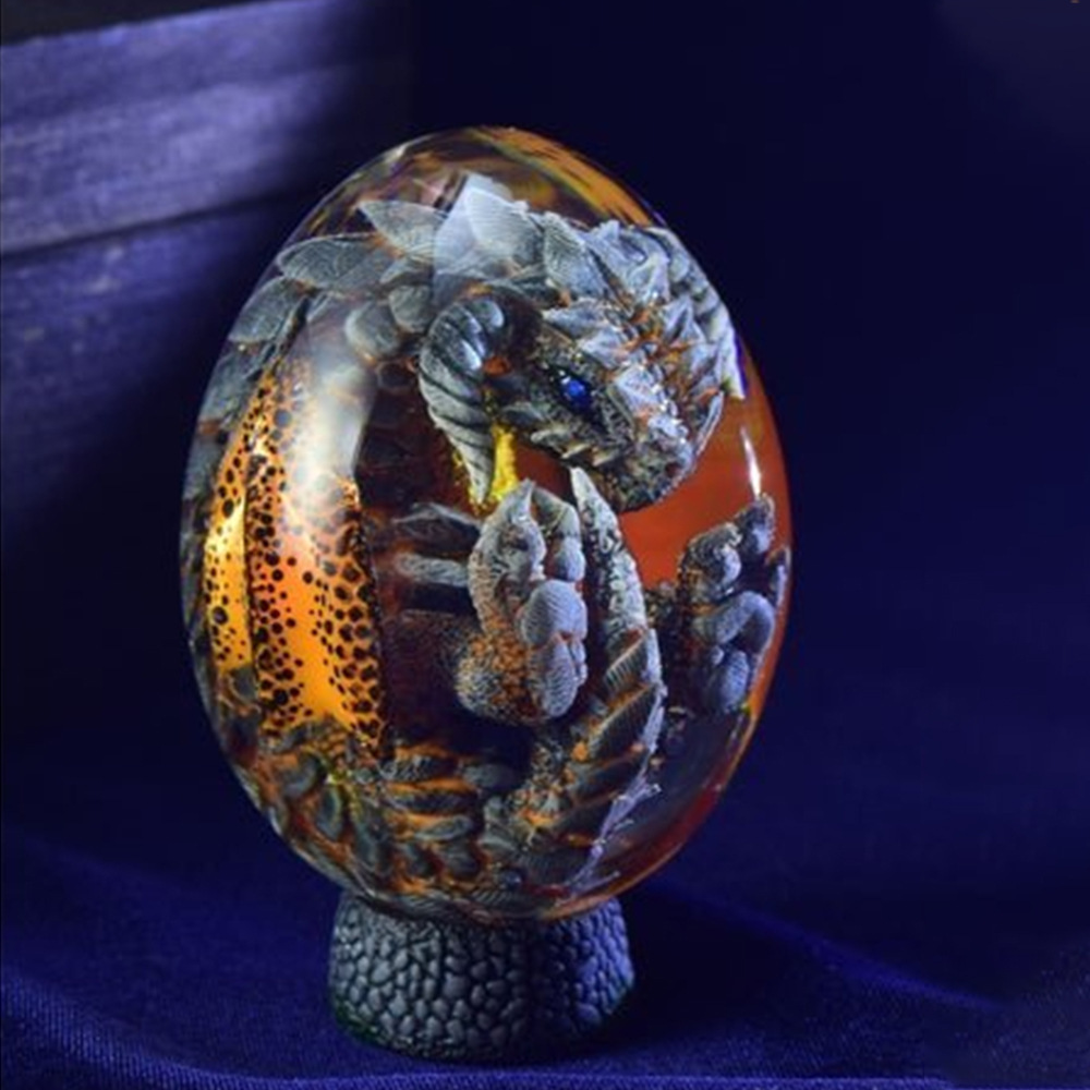 Lava Dragon Egg Statue Ornamen - Art Craft Dinosaur recensione e prezzo