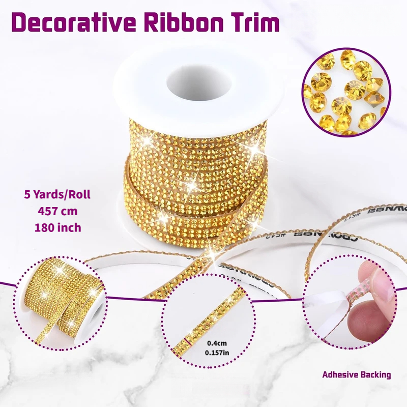 Nastro Adesivo con Strass da 5 - Art Craft Hat recensione e prezzo